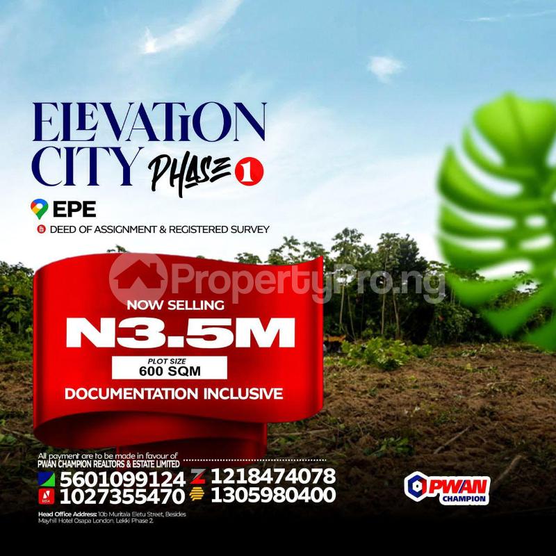 Land for sale  Epe Lagos