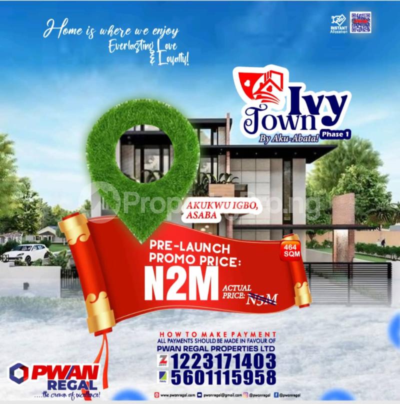 Land for sale Akuku Igbo, Asaba Delta