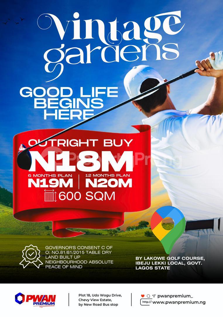 Land for sale By Lakowe Golf Course Ibeju Lekki Local Govt. Ibeju-Lekki Lagos