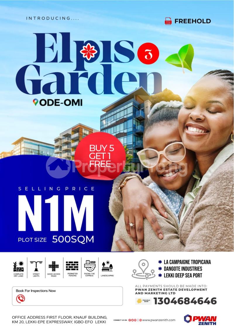 Land for sale Ode Omi, Ibeju-Lekki Lagos