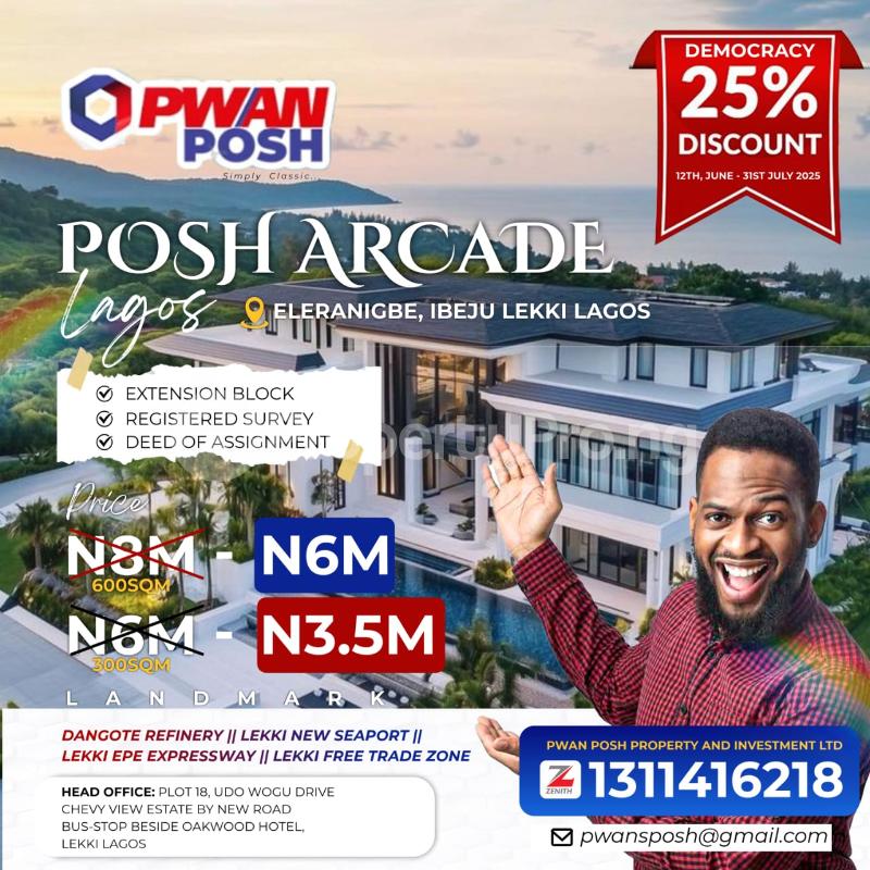 Land for sale International Airport Ibeju-Lekki Lagos