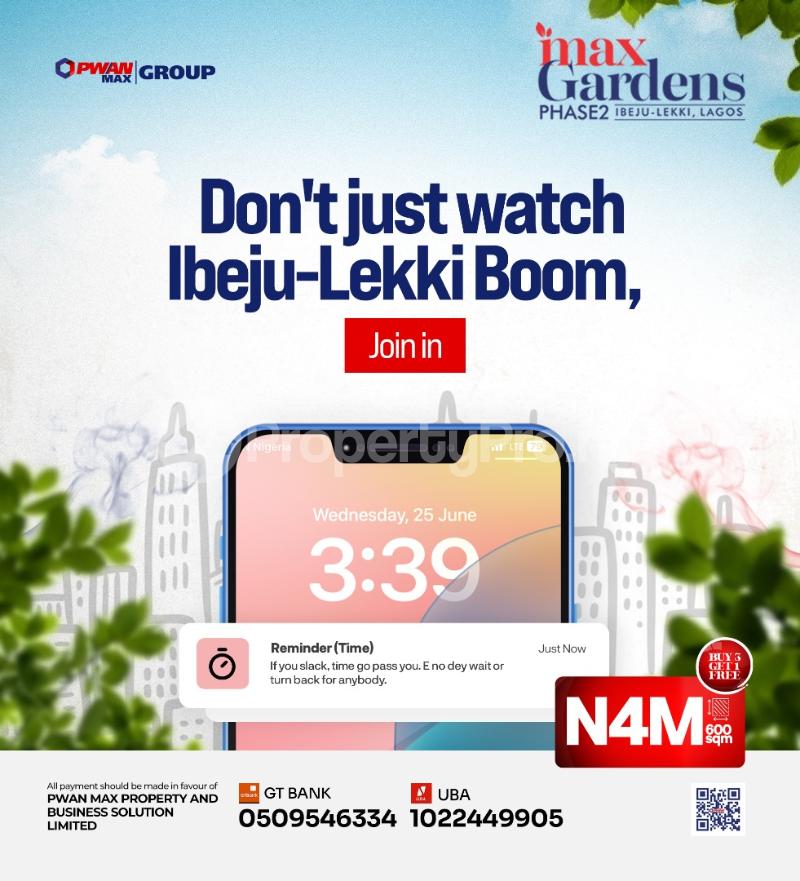 Land for sale Ashagun Community, Ibeju-Lekki Lagos