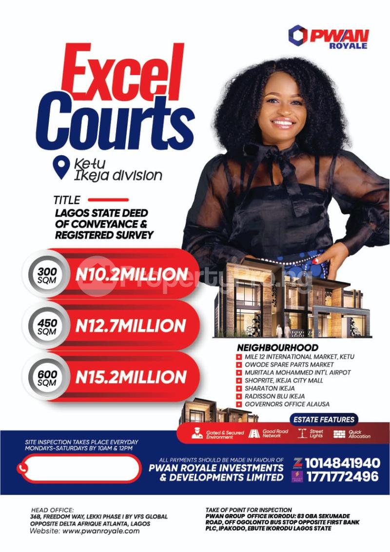 Land for sale ??mile 12 Market ??murtala Mohammed Int’l Airport ??shoprite, Ikeja City Mall ??governors Office Alausa Ketu Lagos