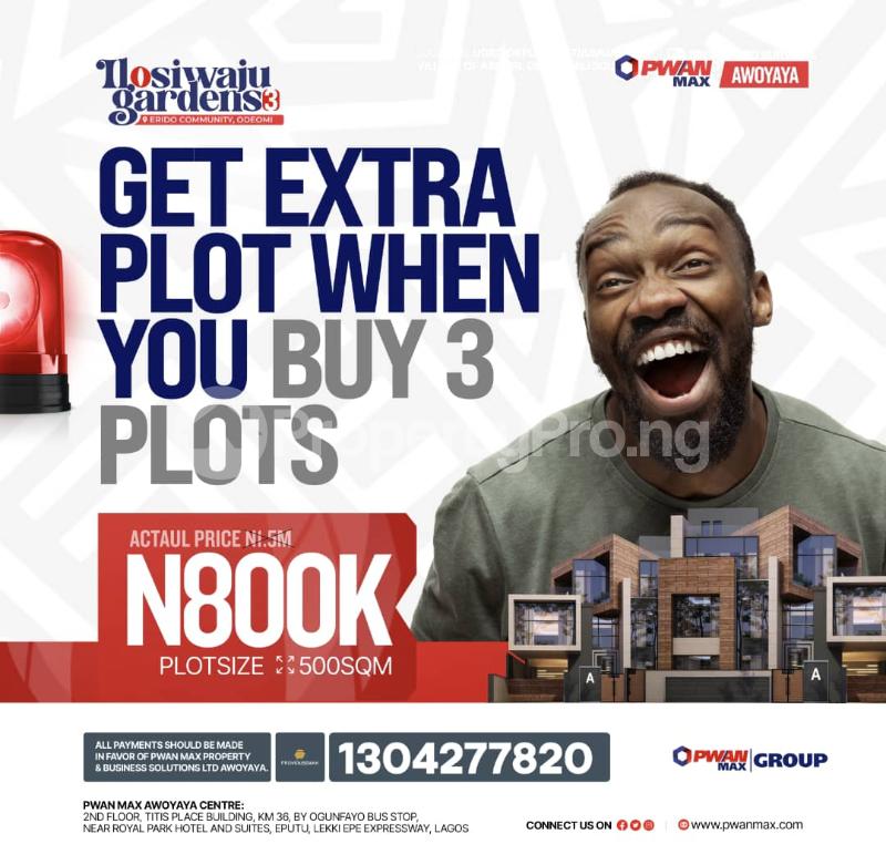 Land for sale Erido Community, Odeomi Ibeju-Lekki Lagos