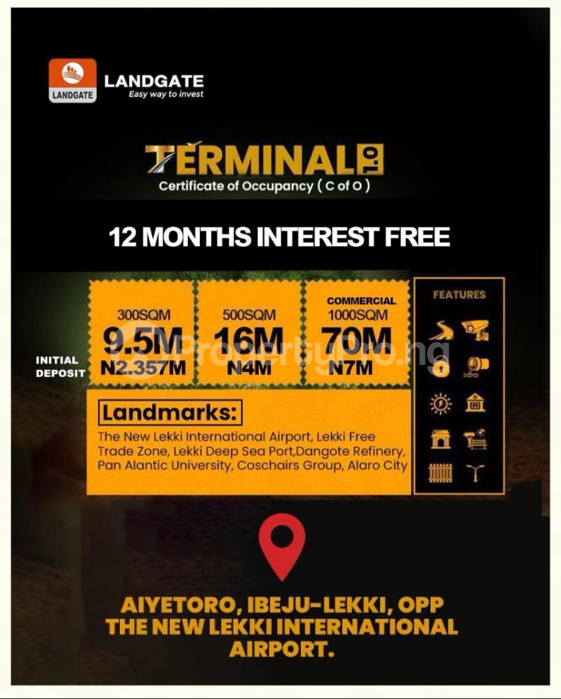 Land for sale Opposite The New Airport Eleko Ibeju-Lekki Lagos