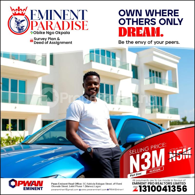 Land for sale Obike Ngor Okpala, Owerri Imo