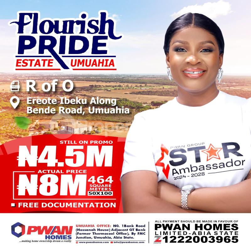 Land for sale Abia Int’l Stadium Umuahia North Abia