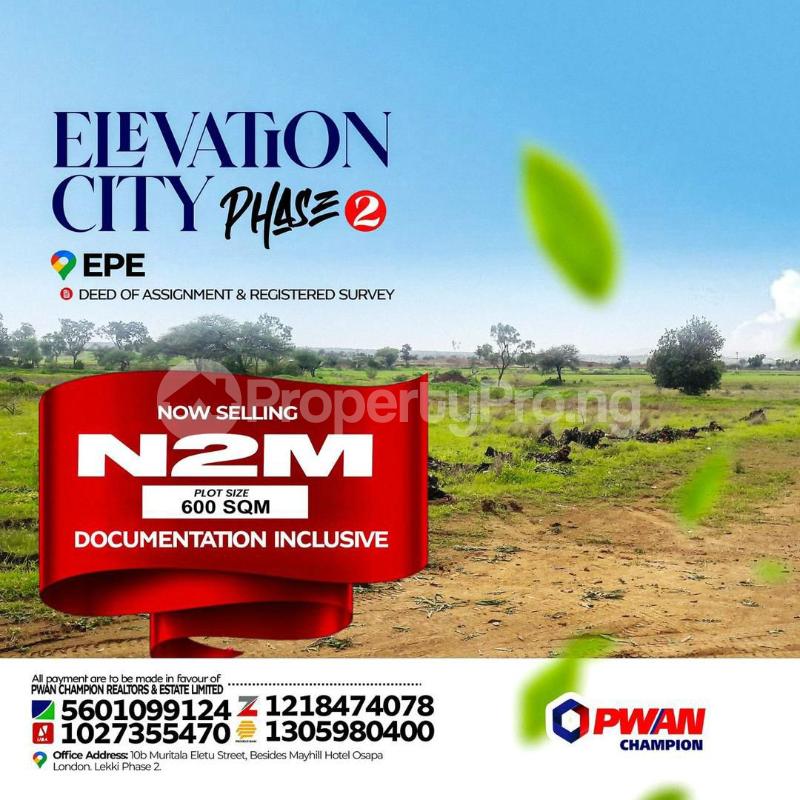 Land for sale  Lagos State Center For Rural Development Agency. Epe Resorts And Spa. Augustine University. ?yaba College Of Technology. Epe Lagos - 0