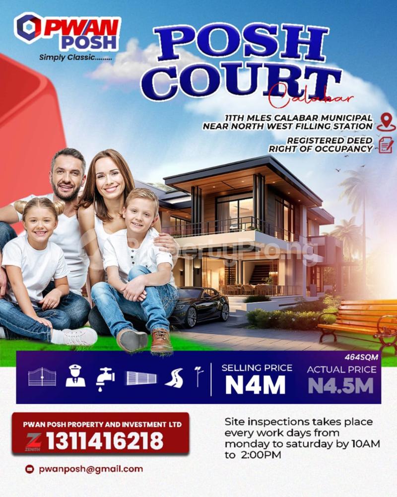 Land for sale ? Northwest Filling Station ? Tinapa Resorts ? Government House ? Navy Medical Center ? Marian Market ? Police Housing Project Calabar Cross River