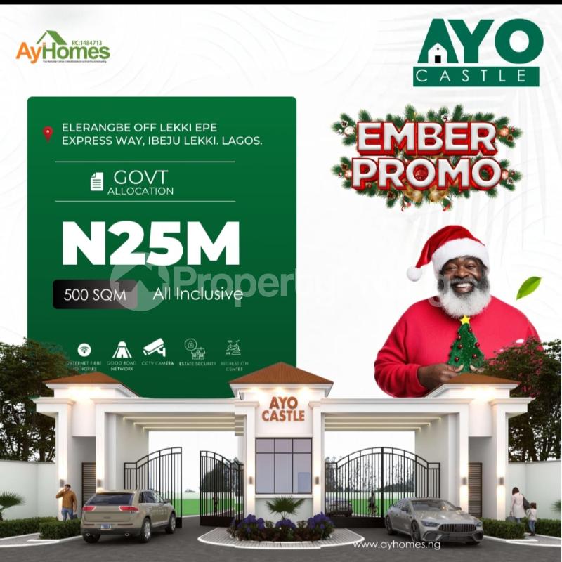 Land for sale Elerangbe Eleranigbe Ibeju-Lekki Lagos