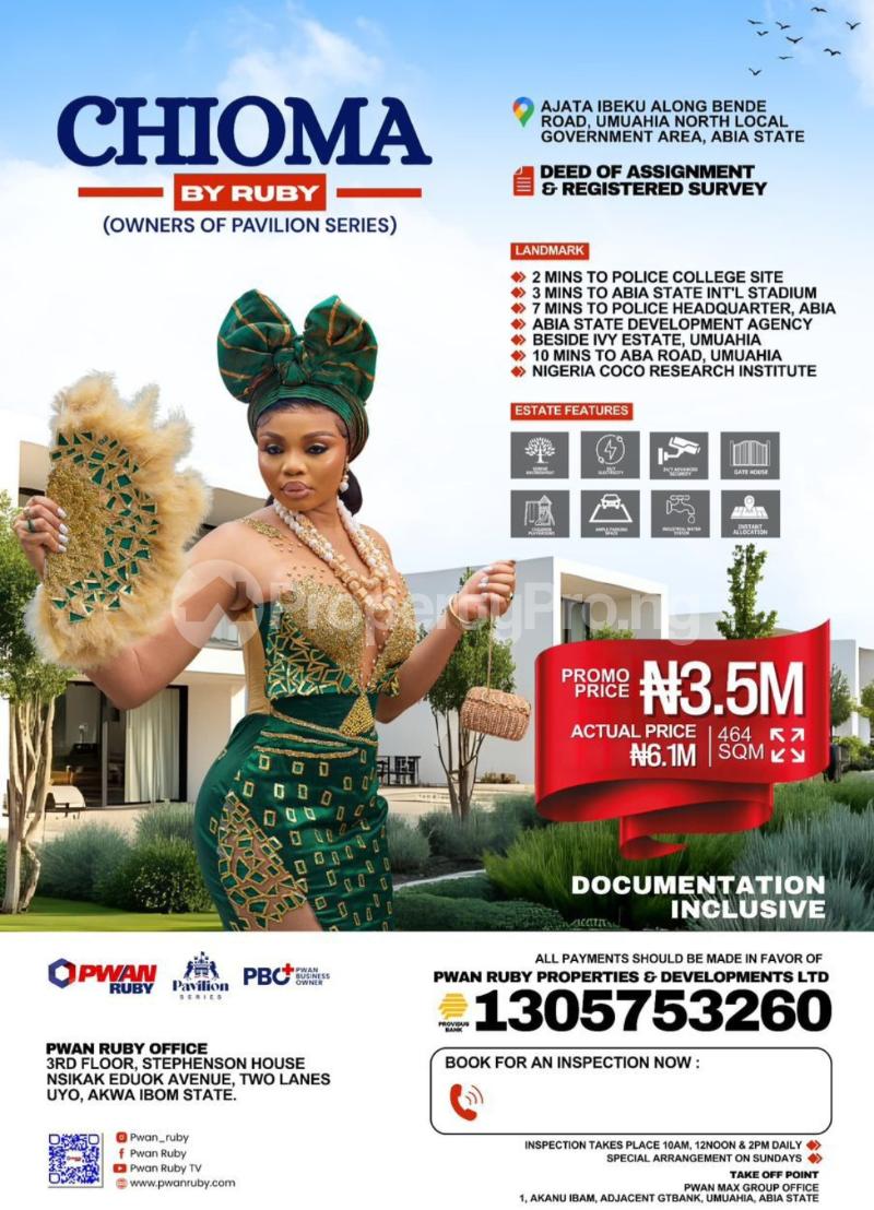 Land for sale Along Bende Road Umuahia North Local Government Umuahia North Abia