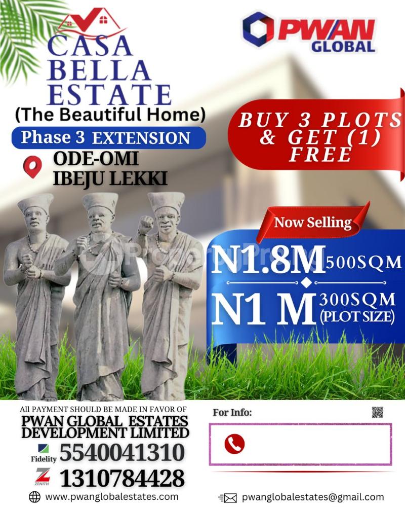 Land for sale Ode Omi Ibeju-Lekki Lagos