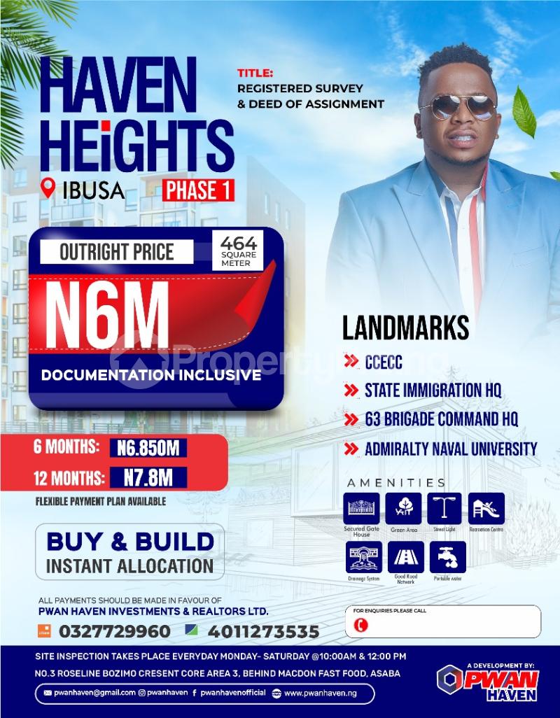 Land for sale The Cecc ??the State Immigration Hq ??63 Brigade Command Hq ?? Admiralty Naval University Amongst Others... Asaba Delta - 0