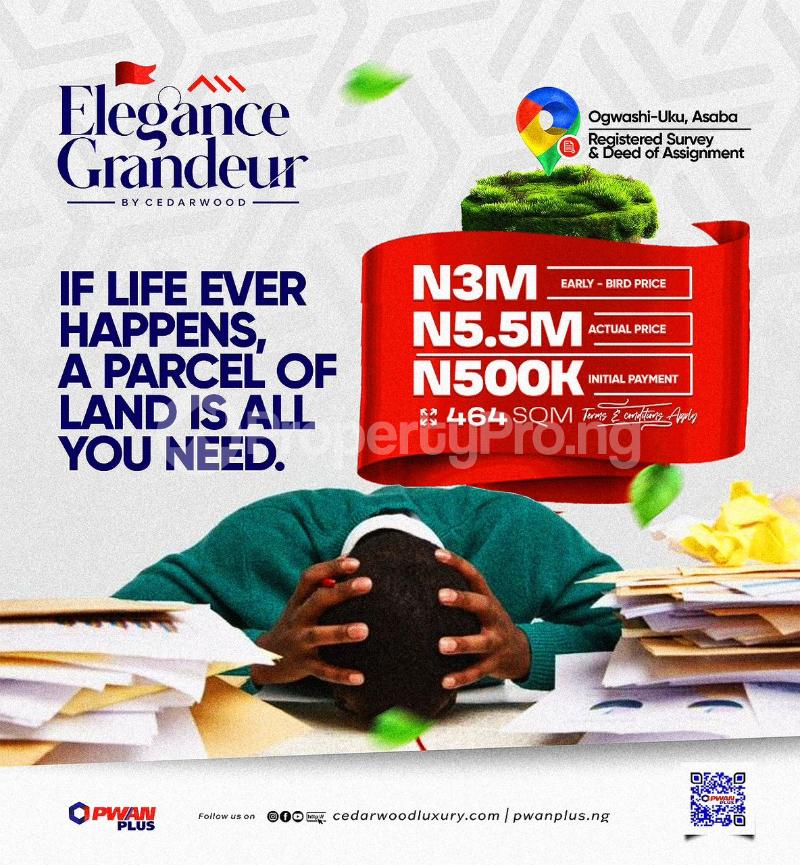 Land for sale Ogwashi Uku, Asaba Delta