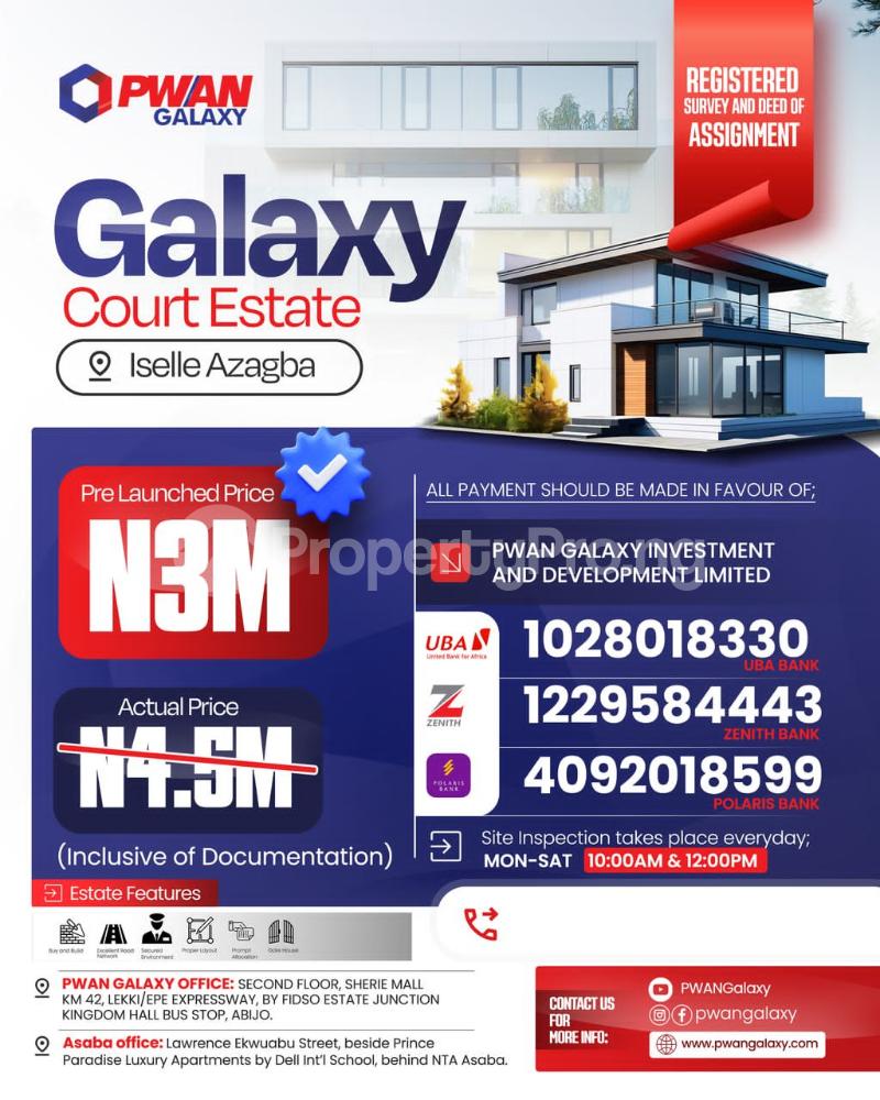 Land for sale  10 Minutes From Asaba Airport 5 Minutes From Asaba Housing Estates Surrounded By Established, Developed Estates Asaba Delta - 0