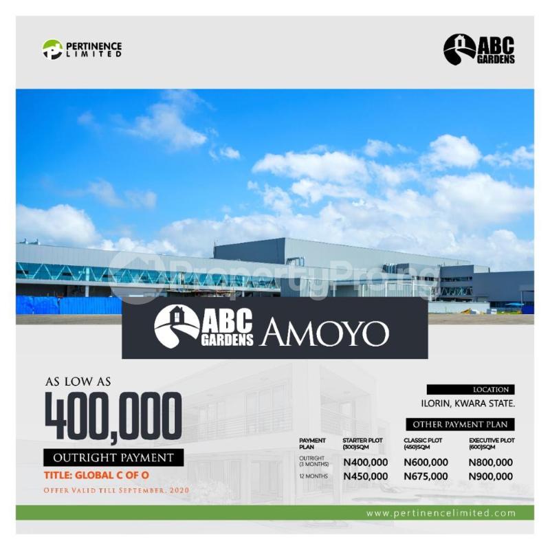 Land for sale Amoyo Ilorin Kwara