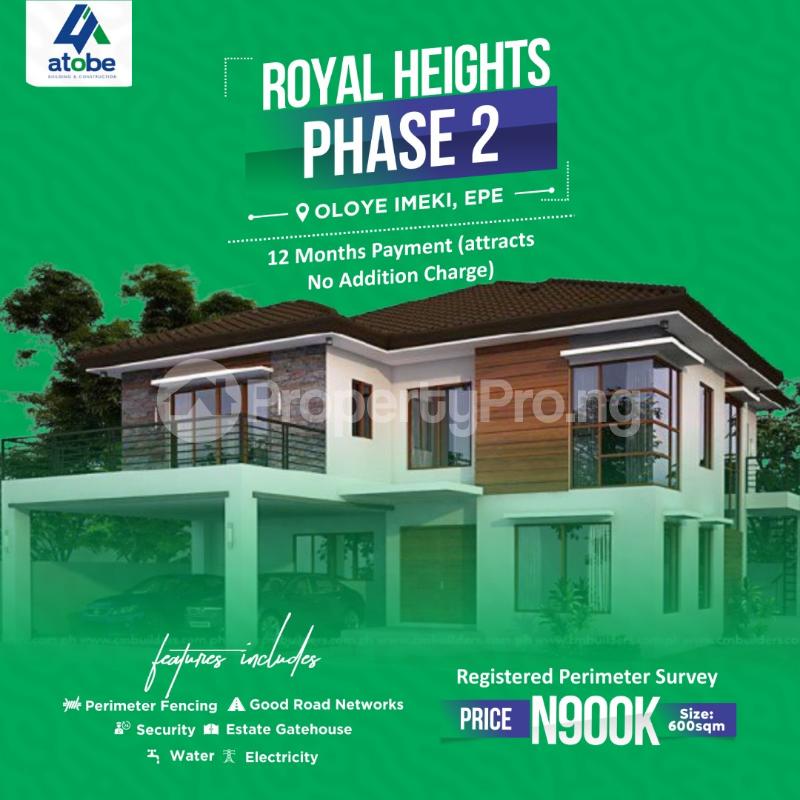 Land in Epe Road Epe Lagos Land for sale in epe Land in epe