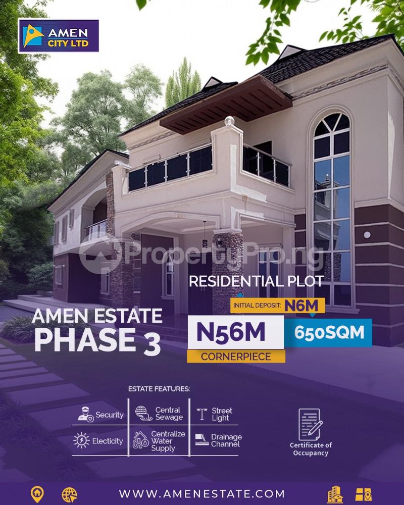 2 bedroom Land for sale Amen Estate 3 Eleko Ibeju-Lekki Lagos