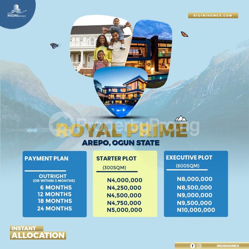 Land for sale Royal Prime Arepo Arepo Arepo Ogun