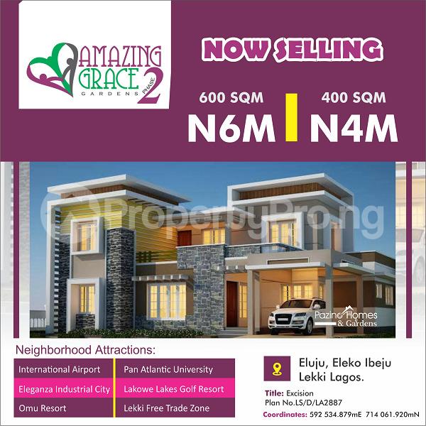 Land for sale Amazing Grace Gardens Phase 2 Eleju Eleko Ibeju Lekki Eleko Ibeju-Lekki Lagos