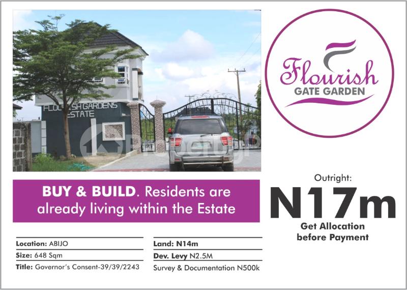 Land for sale Flourish Garden Gate Abijo Lekki Lagos Abijo Ajah Lagos