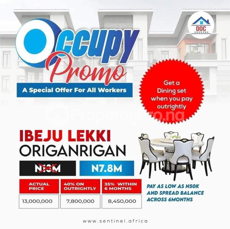 Land for sale Doc Garden Estate Eleko Ibeju-Lekki Lagos