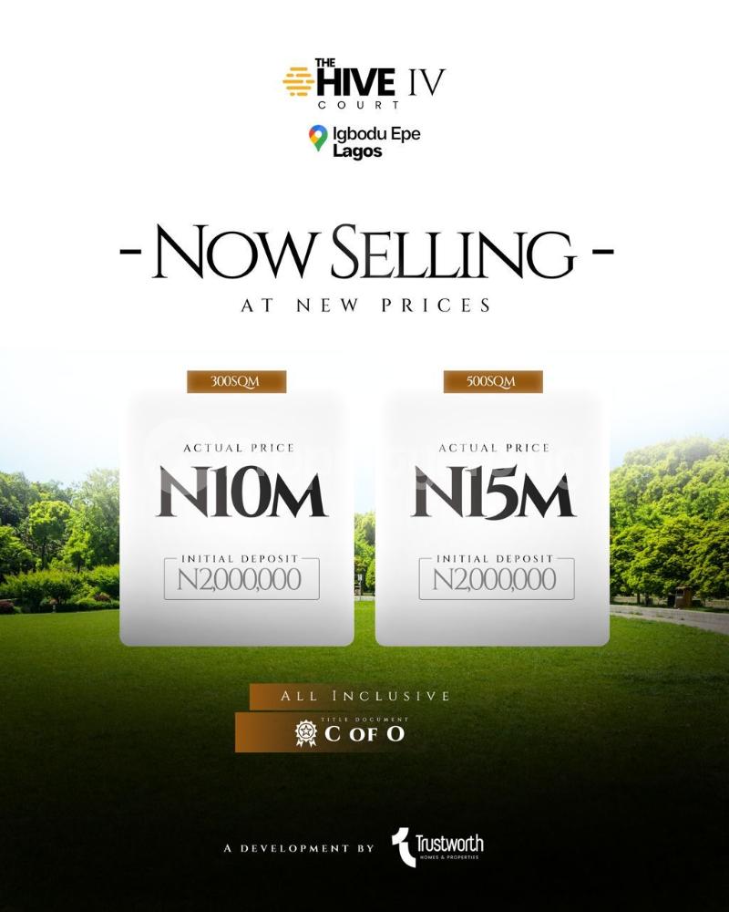 Land for sale Trusthworth Epe Road Epe Lagos