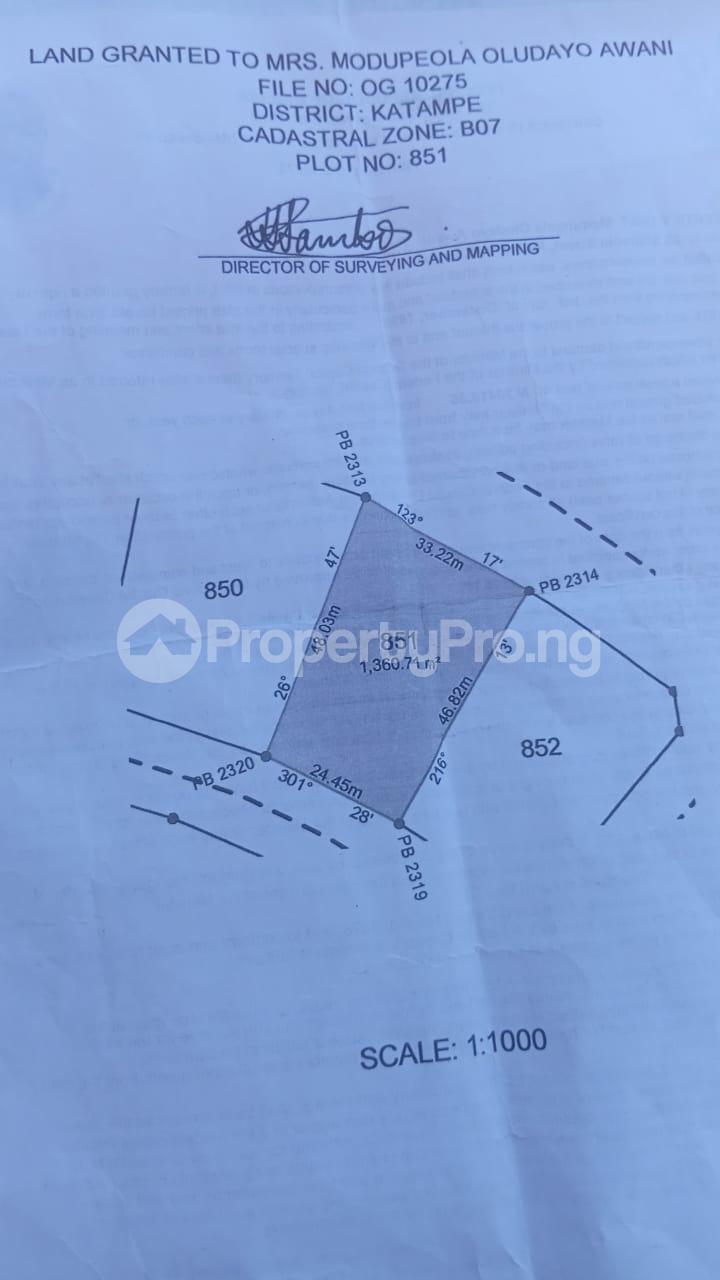 Land for sale Katampe Main Abuja Katampe Main Abuja - 0