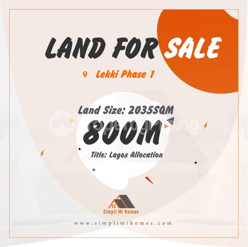 Land for sale Lekki Phase 1 Lekki Phase 1 Lekki Lagos