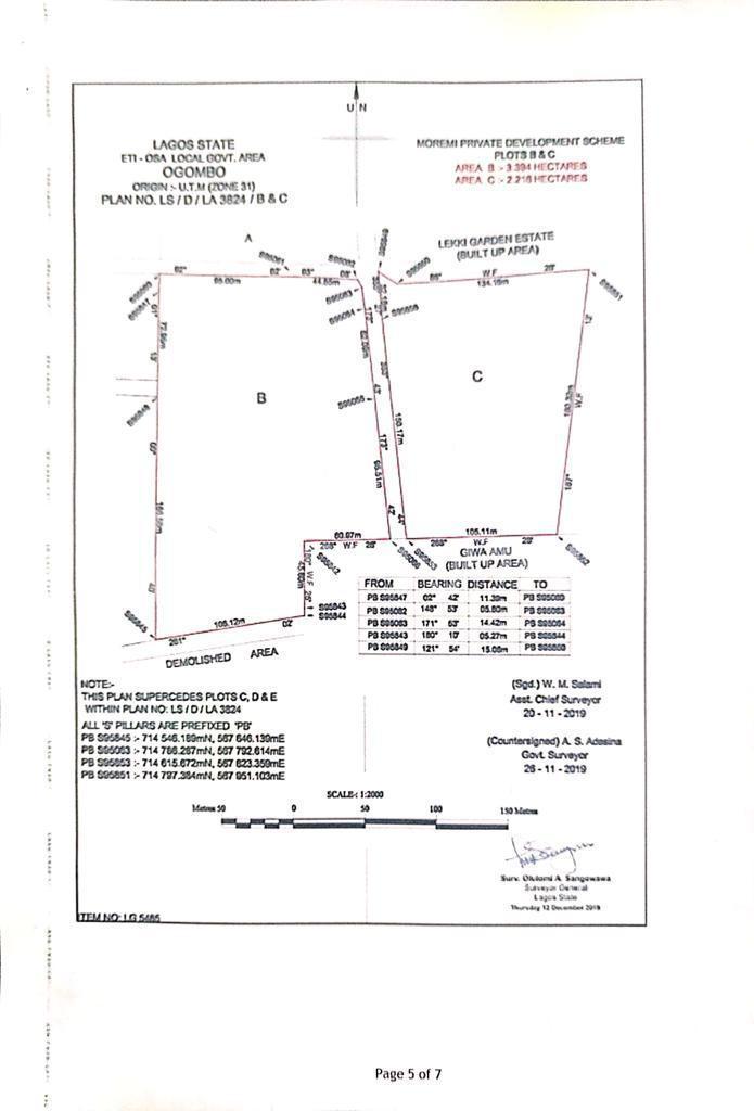 Land for sale Mbs Sungotedo Road, Sangotedo Ajah Lagos
