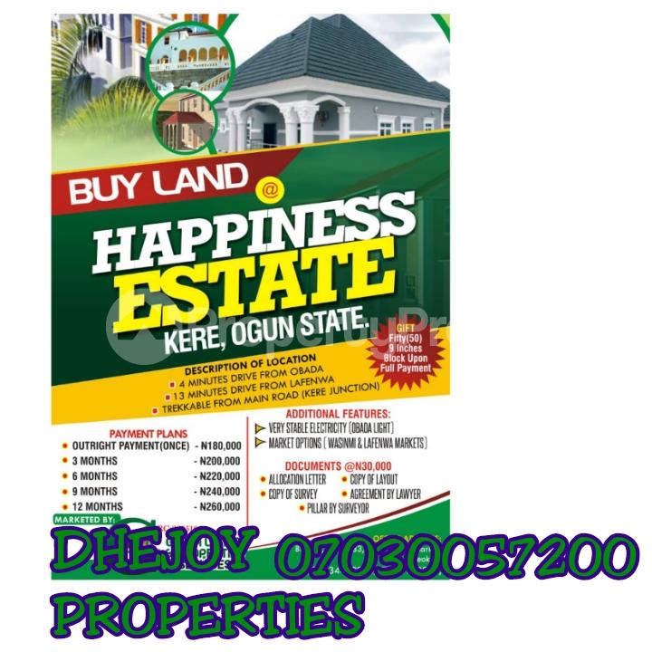 Land for sale 6, Obada Town, Abeokuta Adigbe Abeokuta Ogun