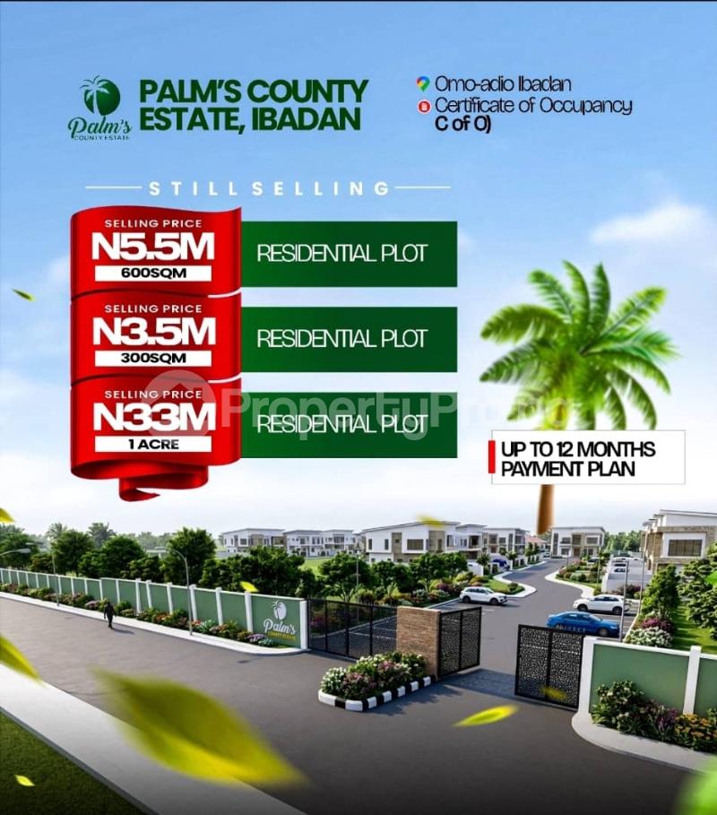 land for sale omi adio | palm picity akinyele oyo-guide