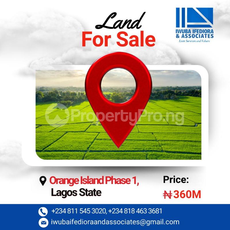 Land for sale Plot 3 Block 1e, Orange Island Phase 1 Lekki Phase 1 Lekki Lagos
