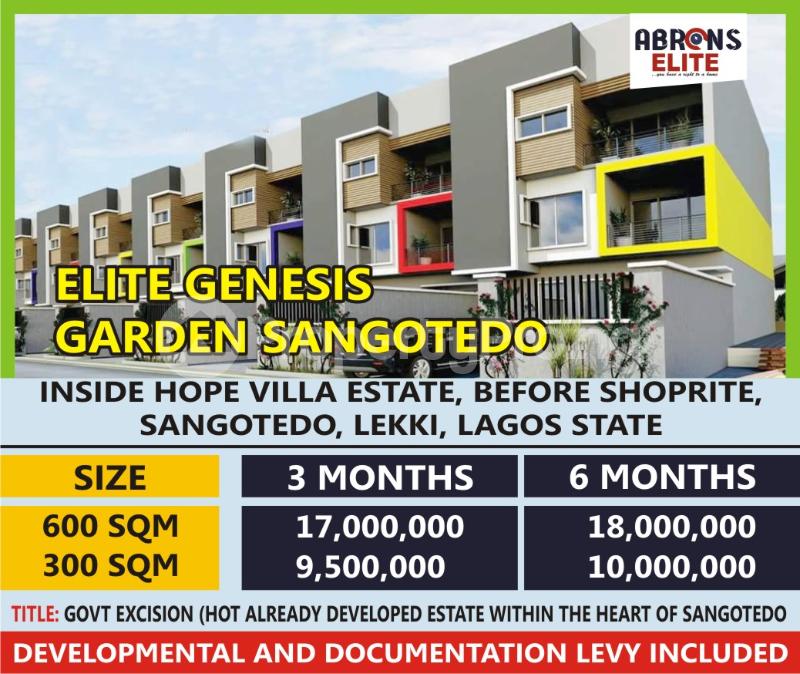 Land for sale Elite Genesis Garden Phase 1, Sangotedo Lekki Lagos Sangotedo Ajah Lagos