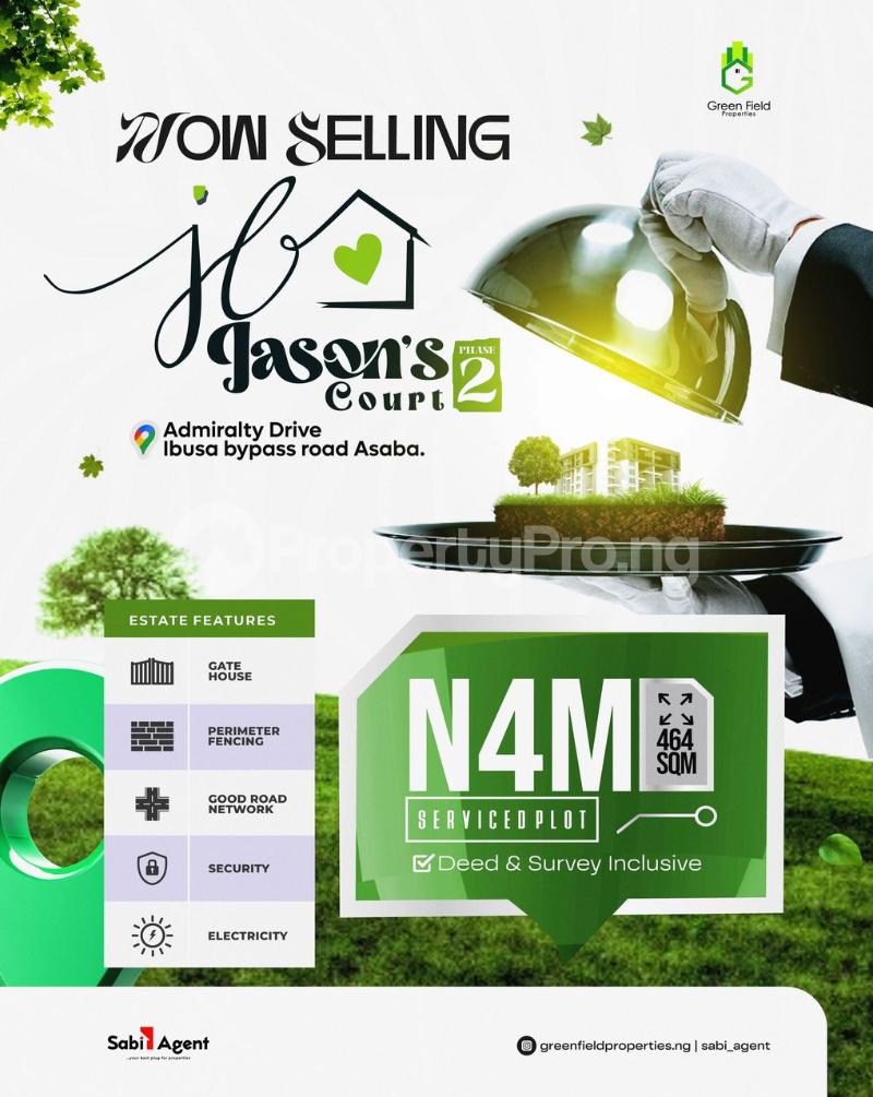 Land for sale ??6mins Away From The Ibusa Expressway (2nd Niger Bridge Link). ??10mins From Admiralty University. ??12mins From Nigerian Immigration Asaba. Asaba Delta