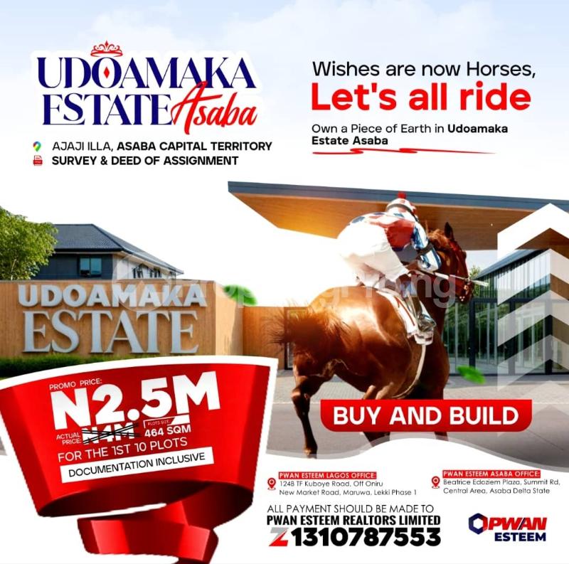 Land for sale ?? Shoprite Asaba ?? Government House ?? Ibori Golf Course And Country Club ?? Dennis Osadebe University Asaba ?? Mariam Babangida Leisure Park ?? Faith Academy ?? Cbn Housing ?? 63 Brigade Asaba Delta