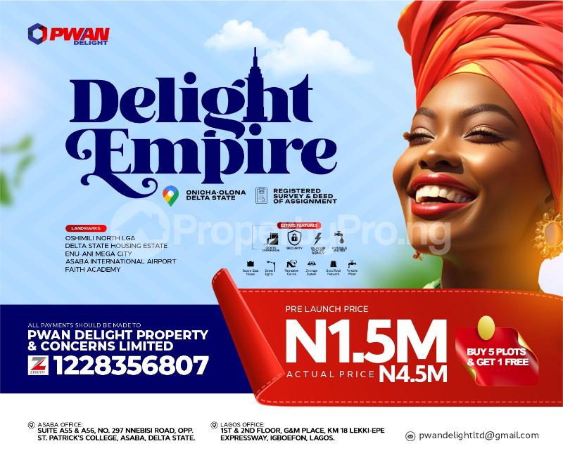 Land for sale Onicha Asaba Delta