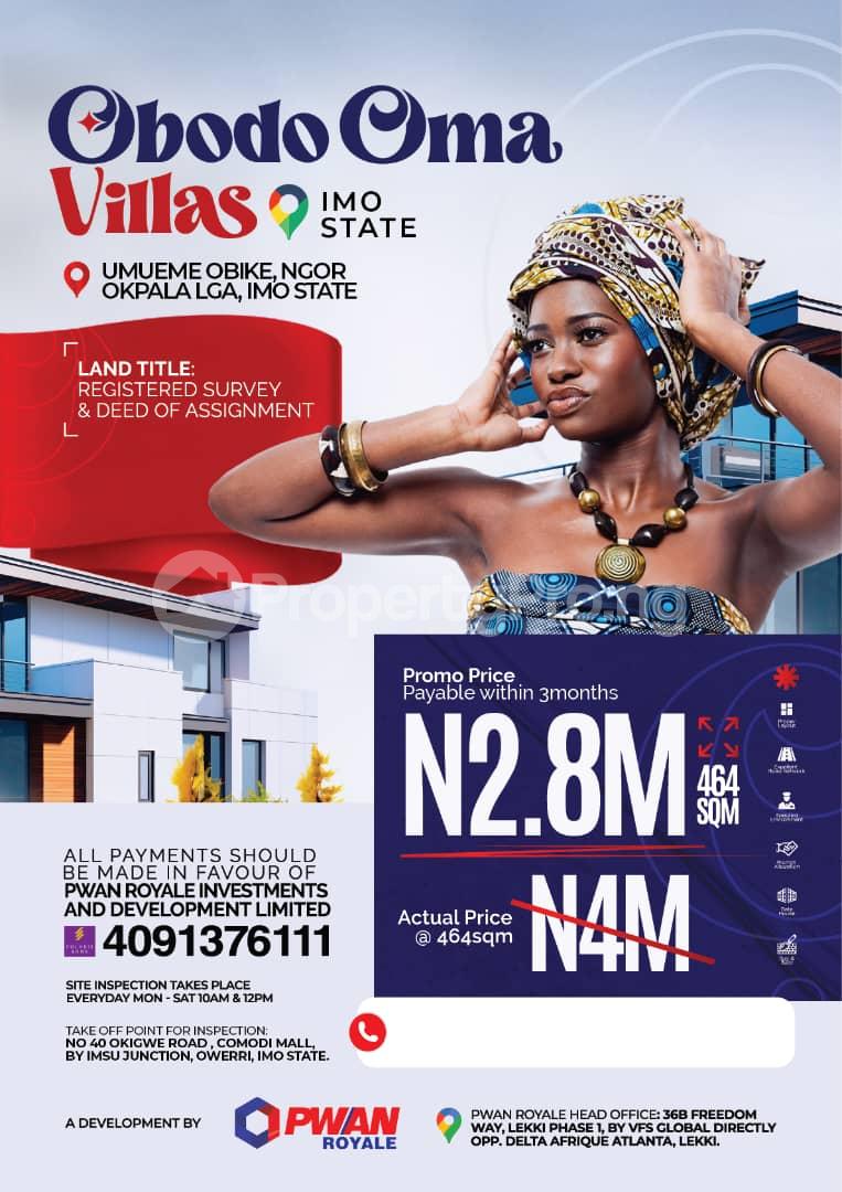 Land for sale Umueme Obike Ngor-Okpala Imo