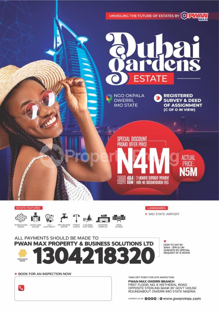 Land for sale Ngor Okpala Owerri Imo
