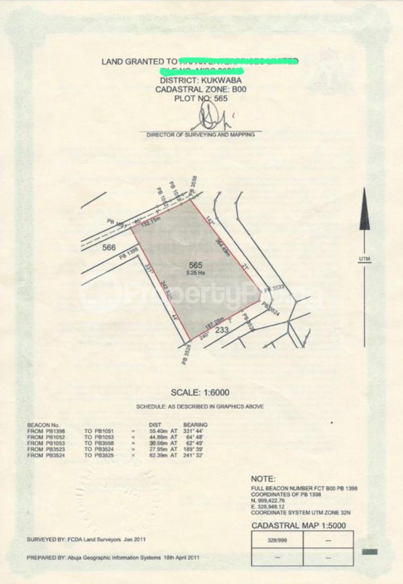 Land for sale Dakibiyu, Kukwuaba Kukwuaba Abuja - 0