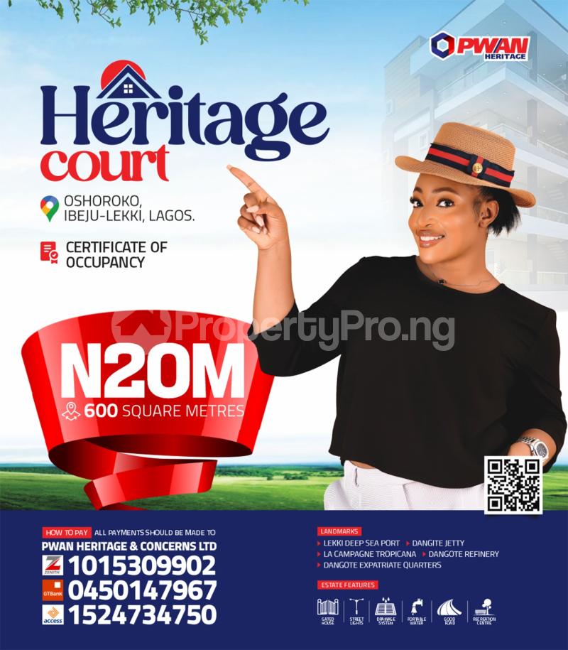 Land for sale Oshoroko LaCampaigne Tropicana Ibeju-Lekki Lagos