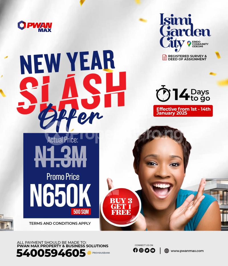 Land for sale Odeomi LaCampaigne Tropicana Ibeju-Lekki Lagos - 0