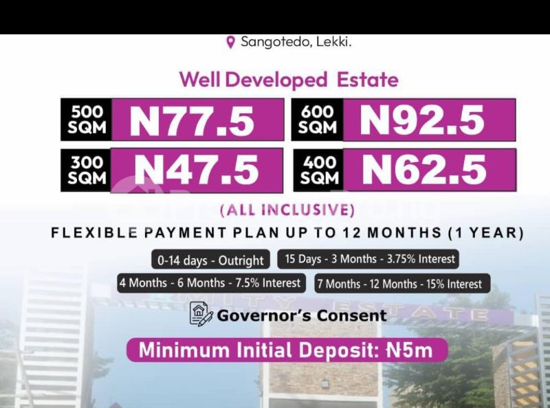 Land for sale Abijo Ajah Lagos