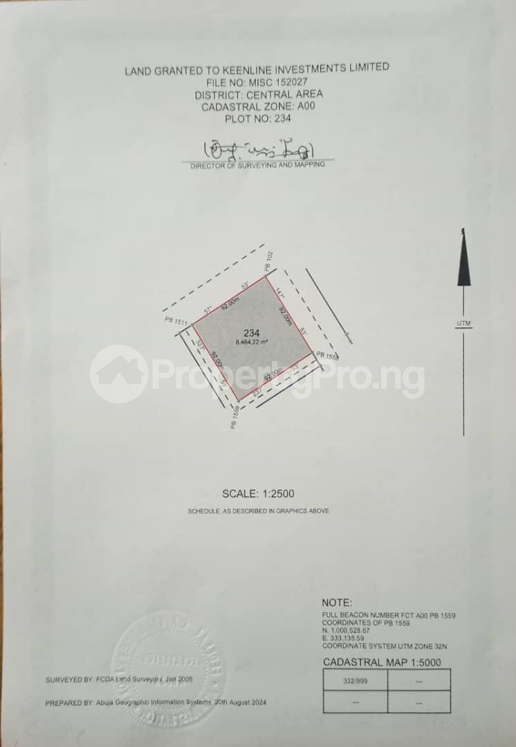 Land for sale Central Area Abuja Central Area Abuja - 0