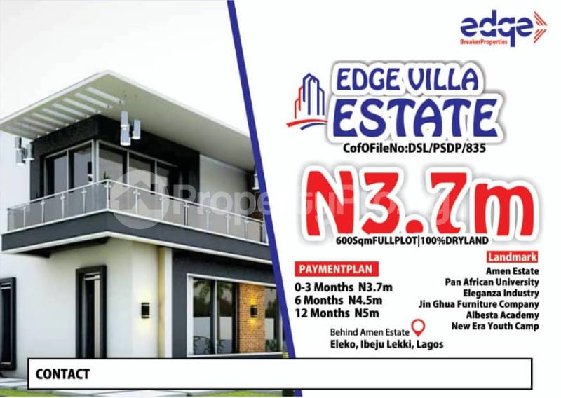 Land for sale Lekki Eleko Ibeju-Lekki Lagos