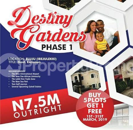 Land for sale Land For Sale In Destiny Gardens Phase 1 Eluju Ibeju Lekki Lagos Ibeju-Lekki Lagos