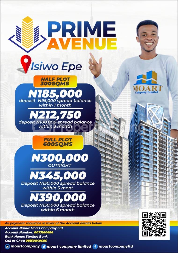 Land for sale Isiwon Epe Epe Road Epe Lagos