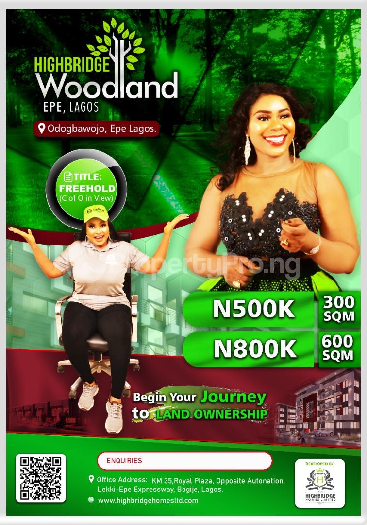 Land for sale Woodland Estate, Epe Epe Road Epe Lagos