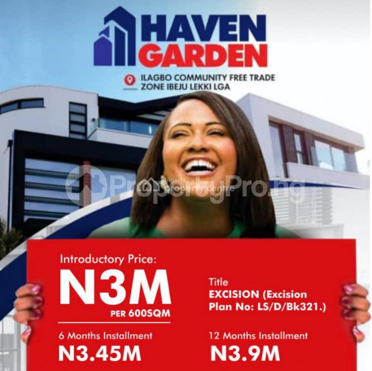 Land for sale Land For Sale In Haven Garden Estste In Llagbo Community Free Trade Zone Ibeju Lekki Lagos Free Trade Zone Ibeju-Lekki Lagos