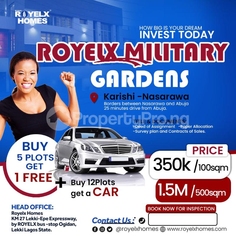 Land for sale Royelx Military Gardens Lafia Nassarawa